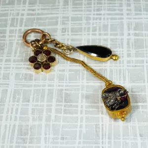 A Flower, a Fly & a Raindrop Dangle by Ancient Influences