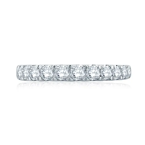 A.JAFFE Large Melee Graduating Diamond Half Circle Wedding Band MRS868/67