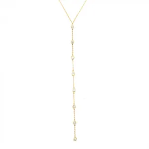 Ana Lariat CZ Necklace