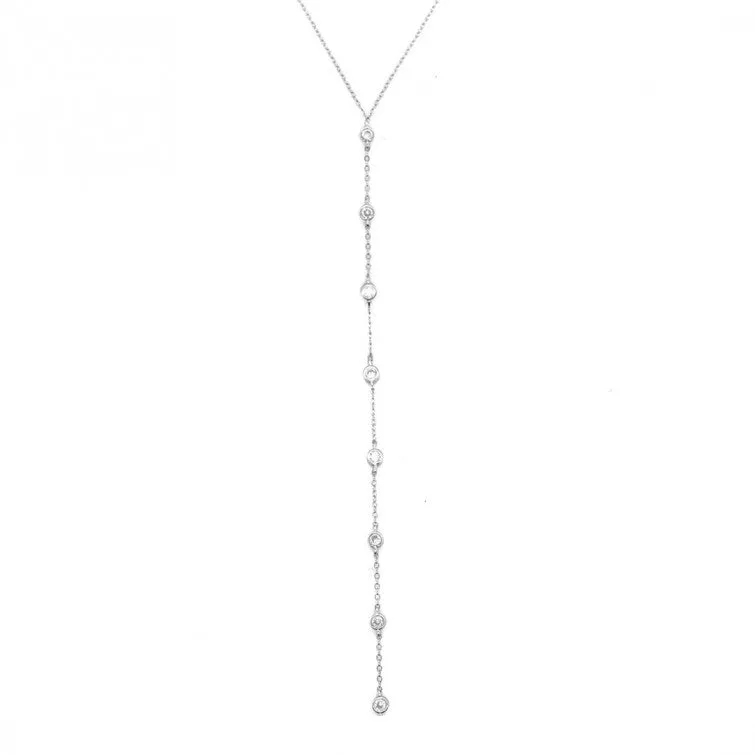 Ana Lariat CZ Necklace