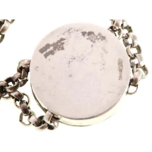 Antique Henryk Winograd .999 Silver Art Nouveau Double Repoussé  Necklace