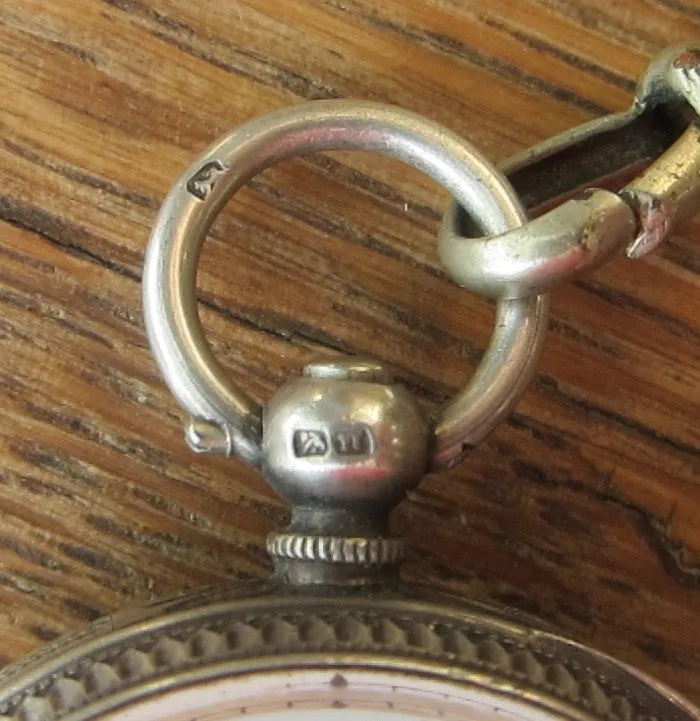 Antique Pocket Watch -  Sterling Silver - 1912