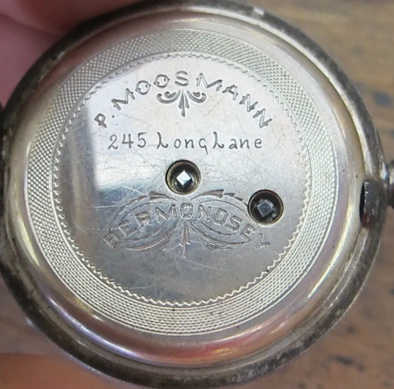 Antique Pocket Watch -  Sterling Silver - 1912