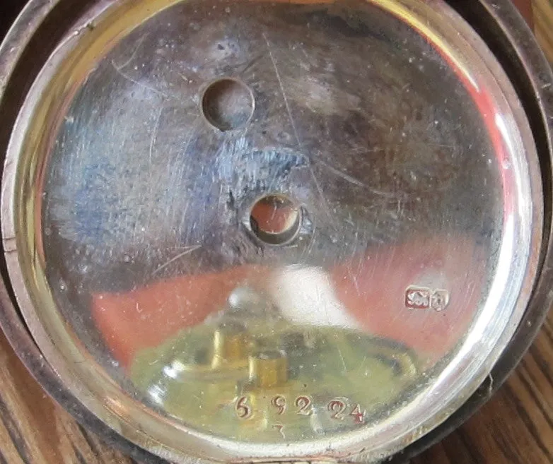 Antique Pocket Watch -  Sterling Silver - 1912