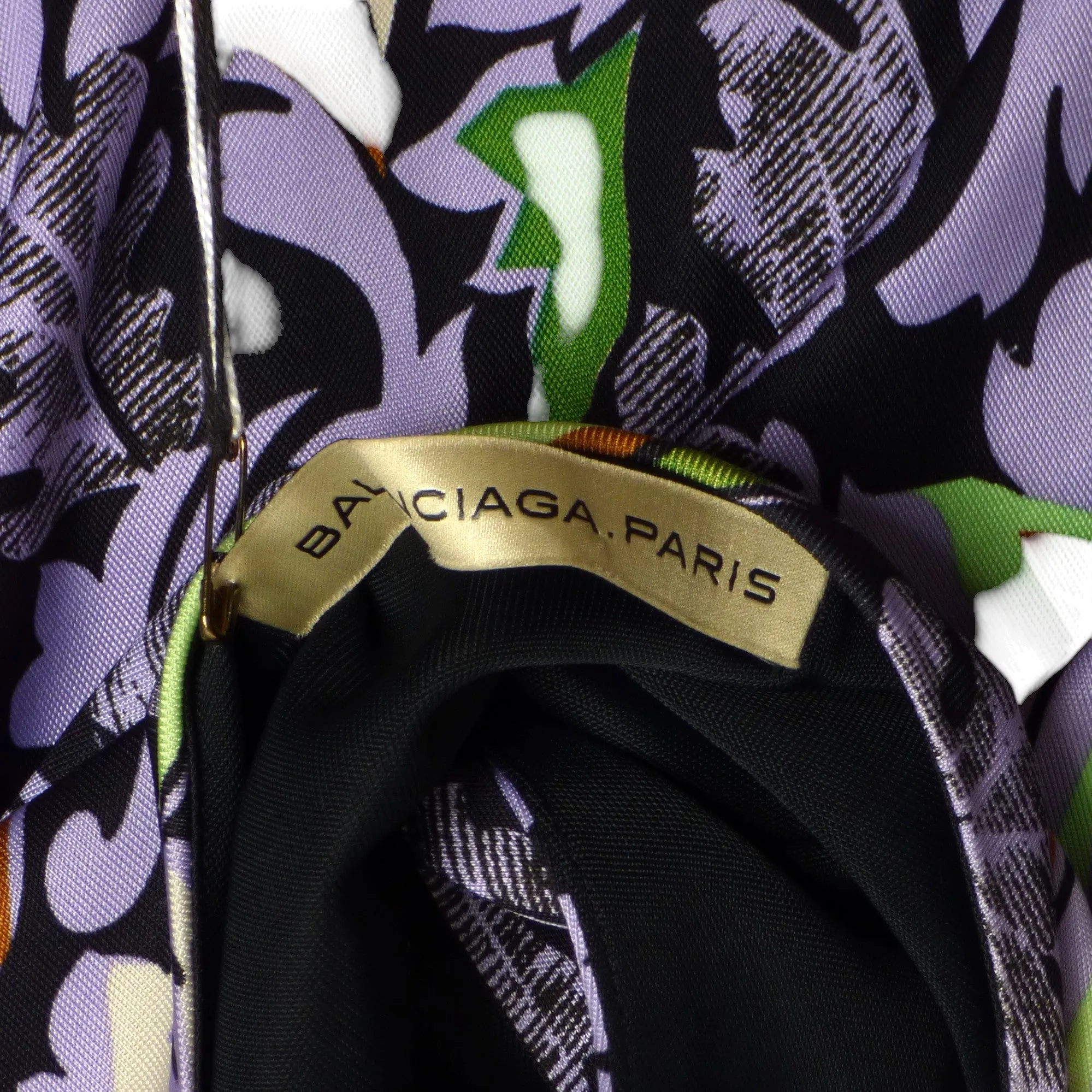 BALENCIAGA- NWT 2012 Jersey Print Blouse, Size 6