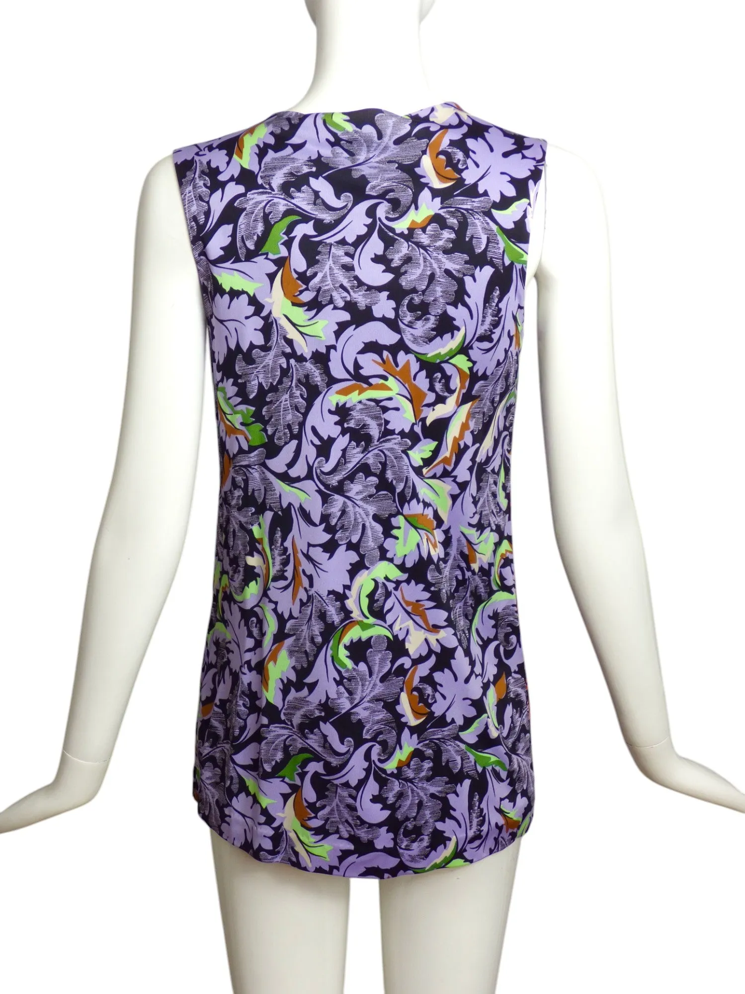 BALENCIAGA- NWT 2012 Jersey Print Blouse, Size 6