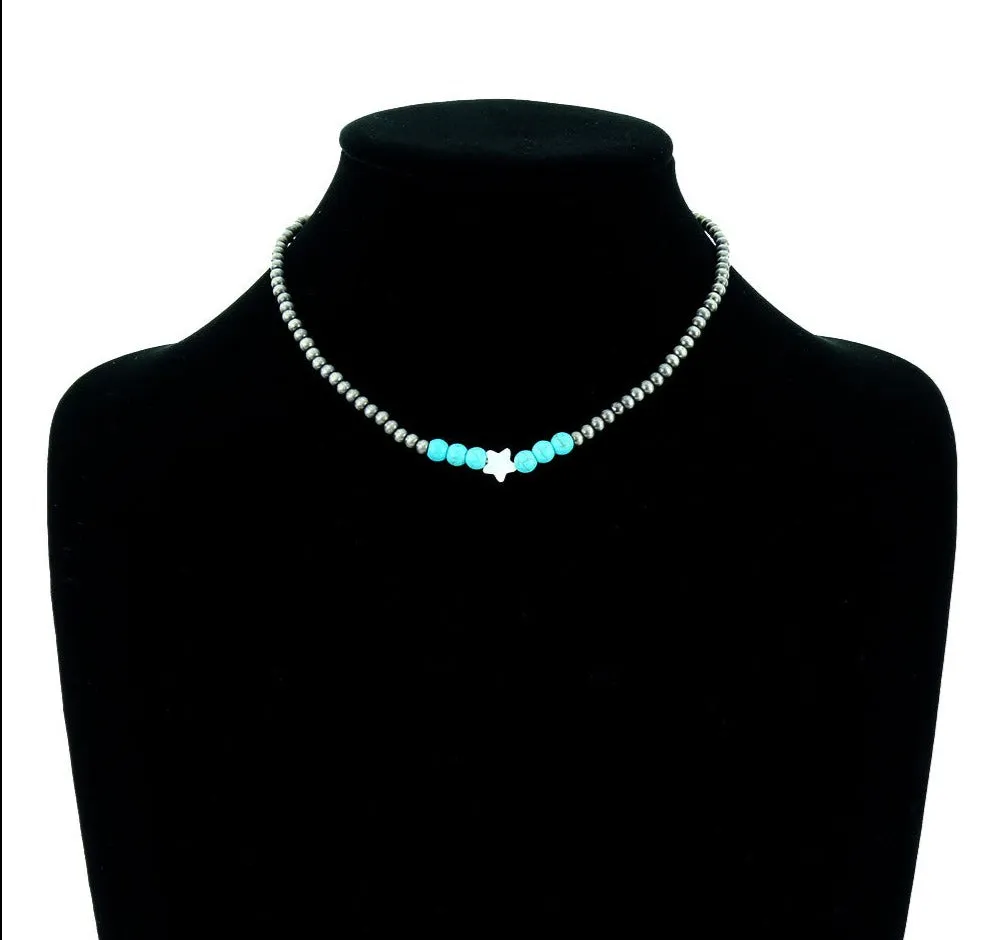 Bead & Star Navajo Choker