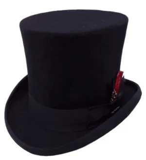 BEL8012BLACK Wool Classic Top Hat