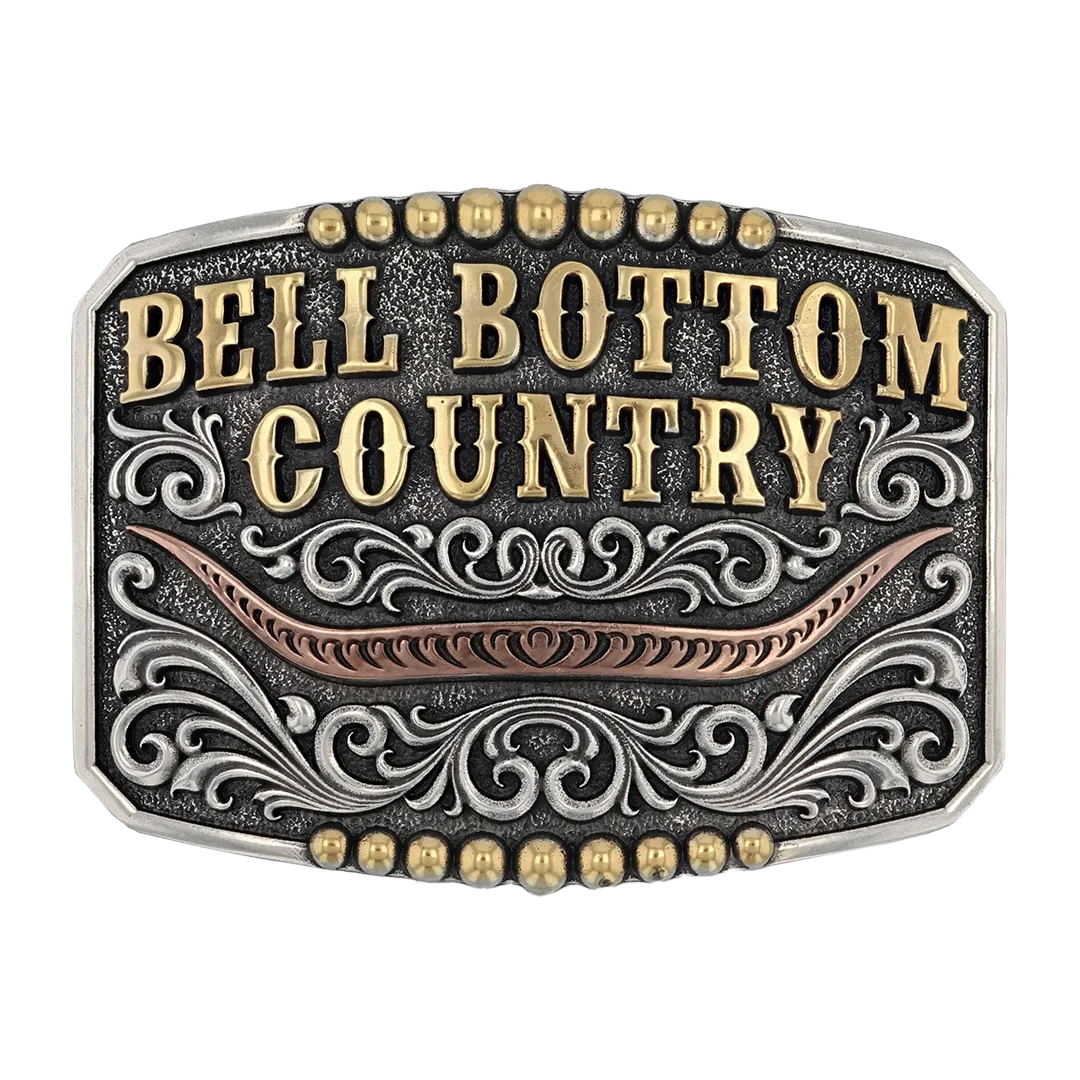 Bell Bottom Country Belt Buckle