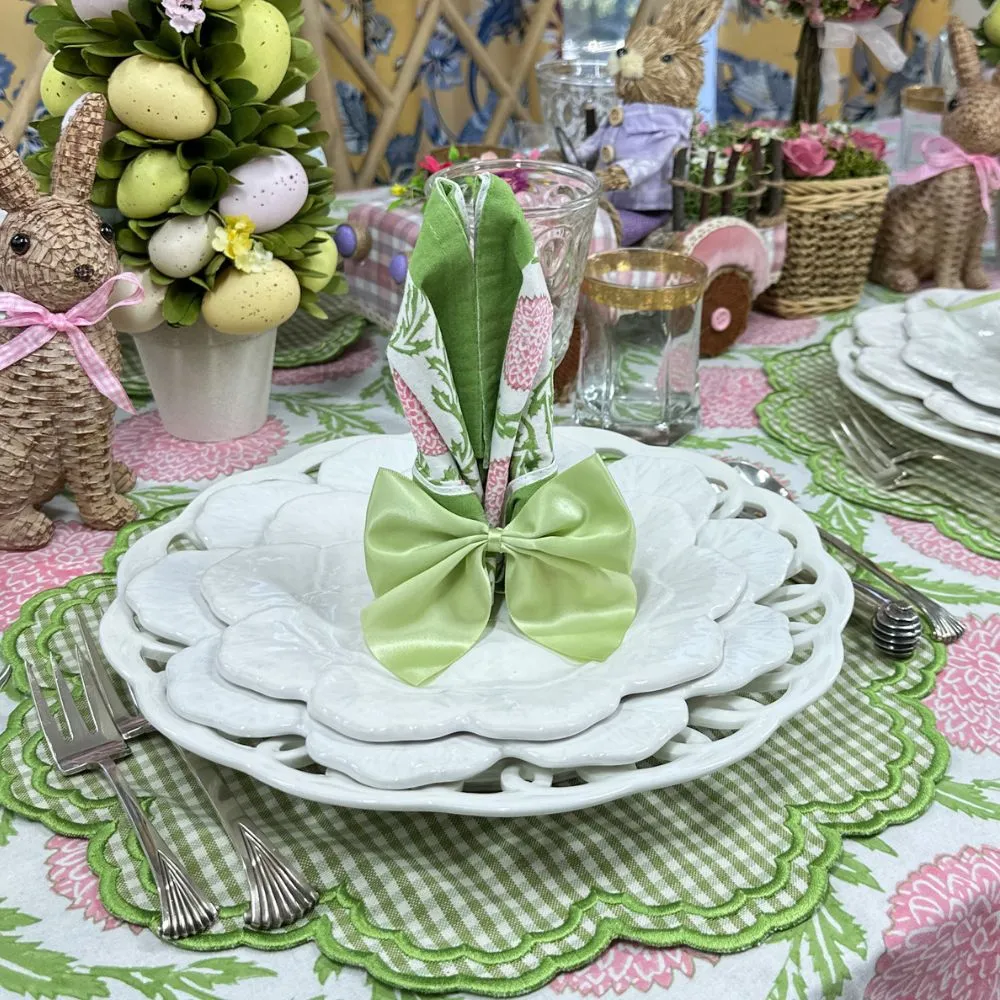 Bettina Placemat - Light Green Gingham (Set of 4)