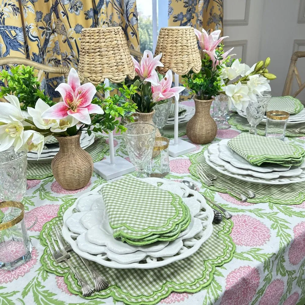 Bettina Placemat - Light Green Gingham (Set of 4)