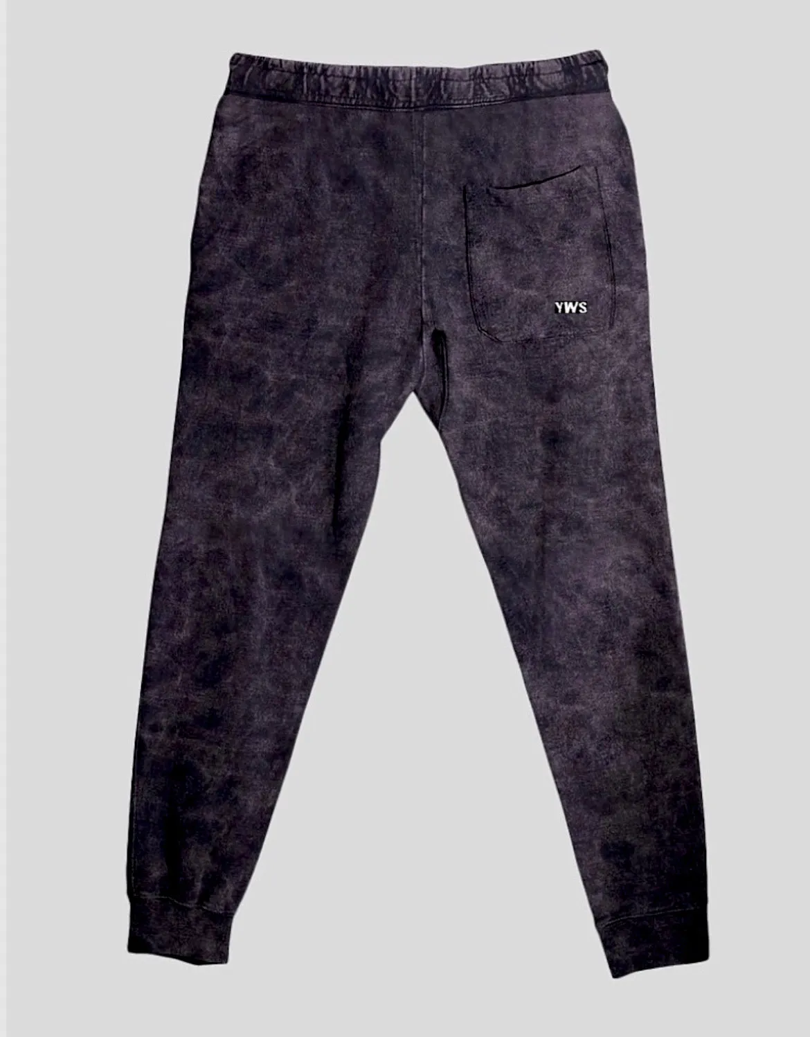 Black Acid Wash Joggers