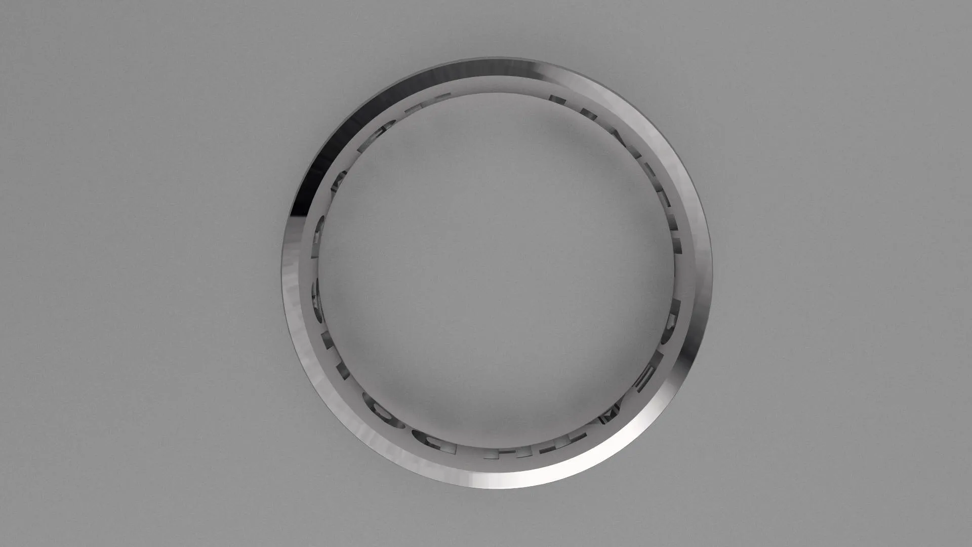 Brushed Sterling Silver 6mm Interior Message Wedding Band