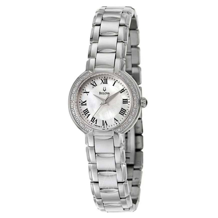 Bulova Women's 96R159 Classic Stainless Steel Diamond-Accented Watch