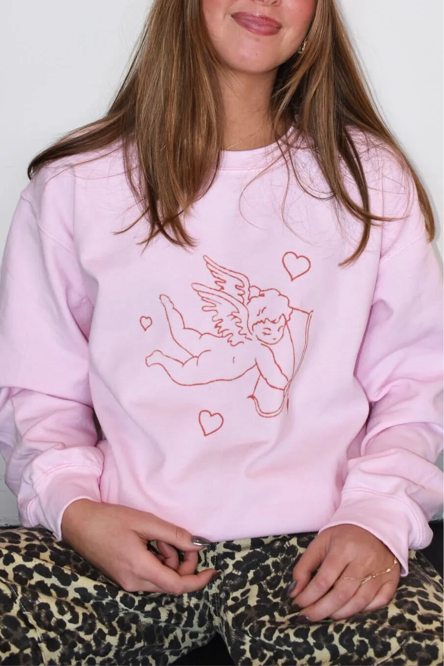 Call Me Cupid Graphic Sweatshirt