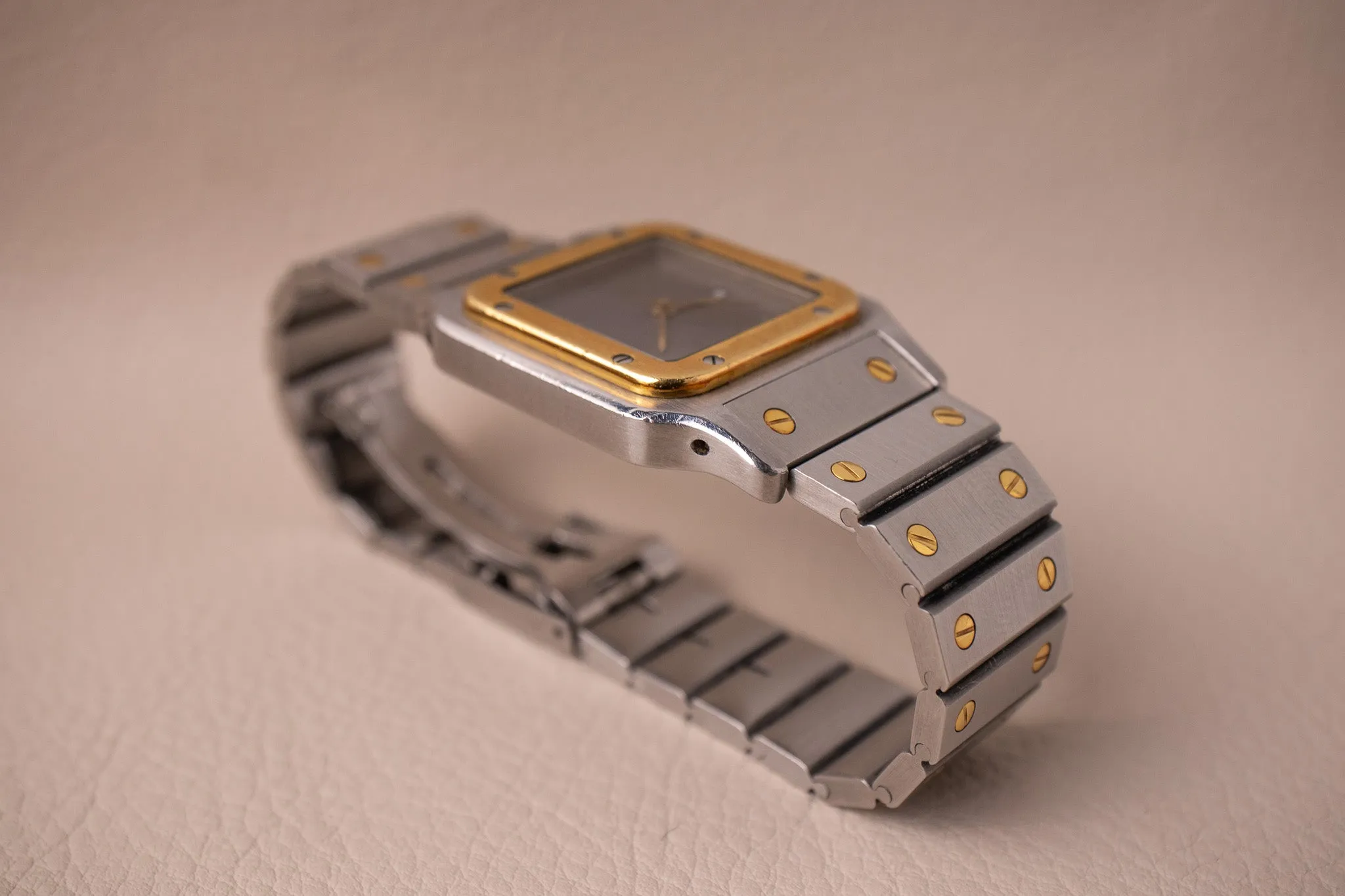 Cartier Santos Carrée Slate Grey Dial 2961