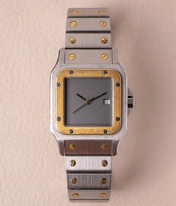 Cartier Santos Carrée Slate Grey Dial 2961