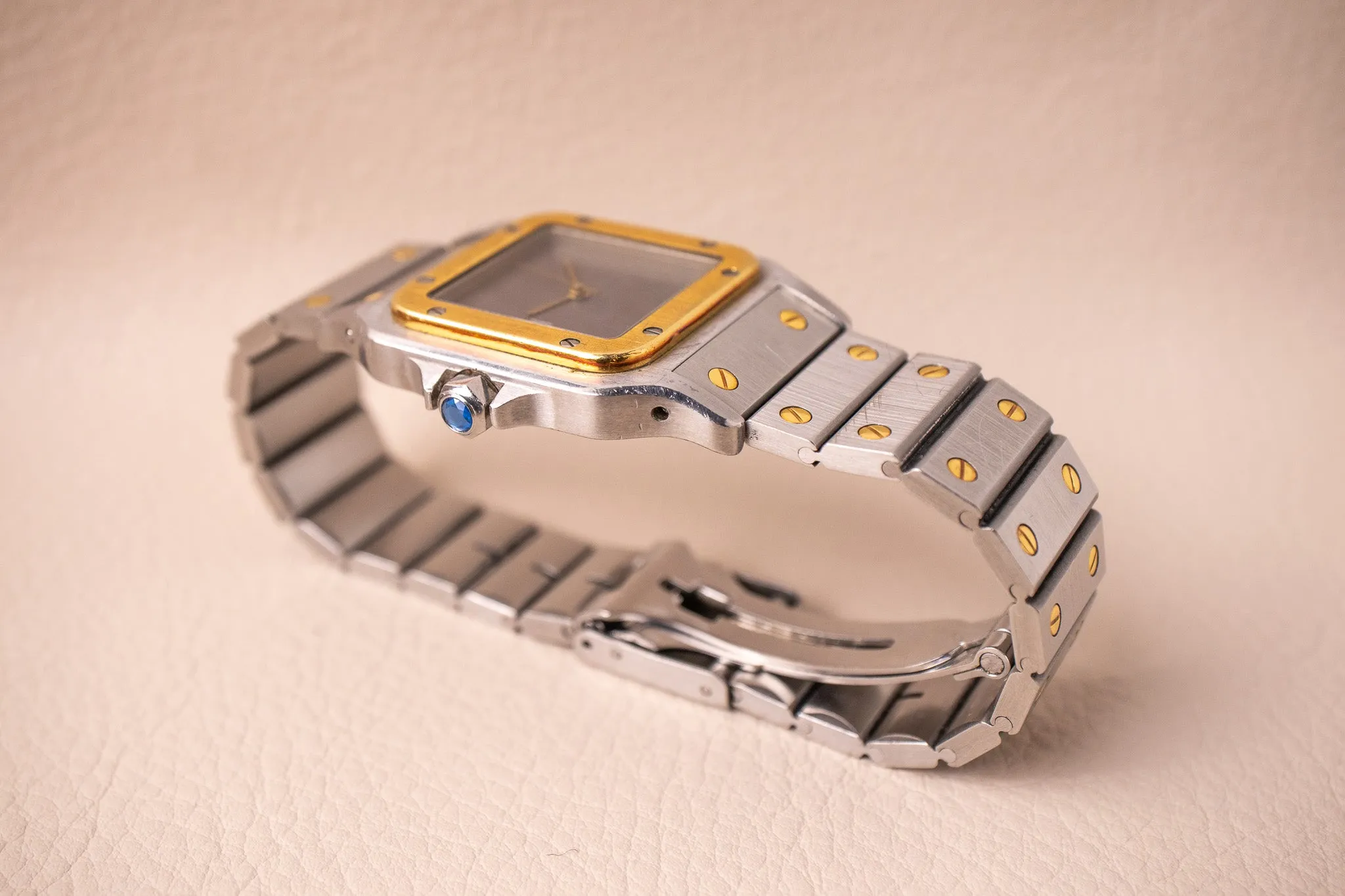 Cartier Santos Carrée Slate Grey Dial 2961