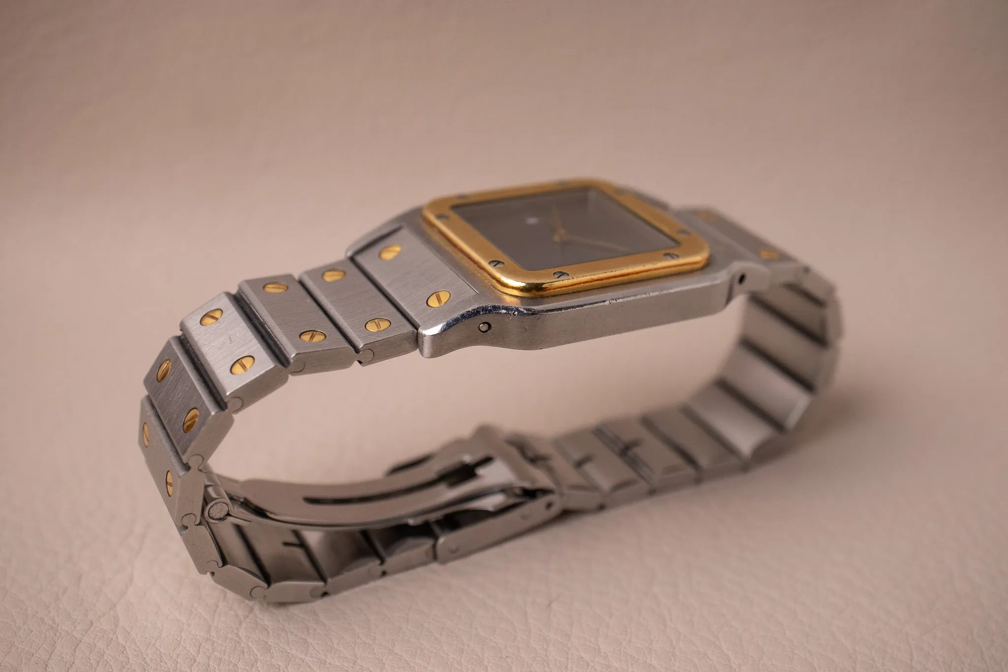 Cartier Santos Carrée Slate Grey Dial 2961