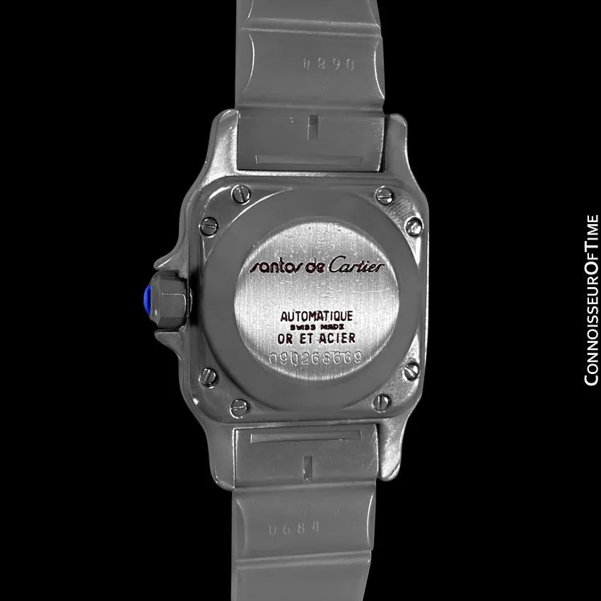 Cartier Santos Ladies Two-Tone Automatic Bracelet Watch - Stainless Steel & 18K Gold