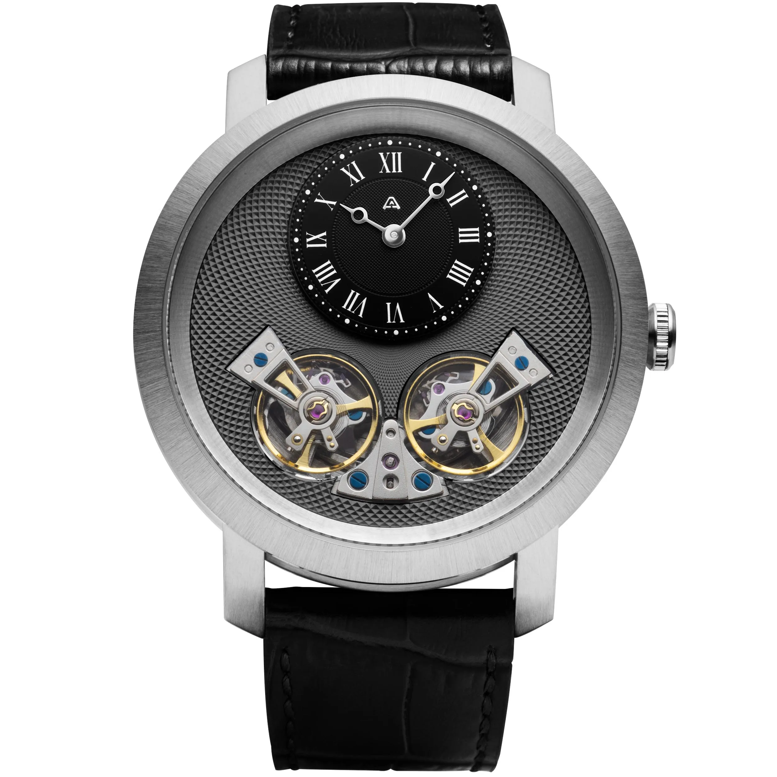 Caspian Automatic Silver Gunmetal Black