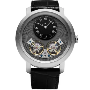 Caspian Automatic Silver Gunmetal Black