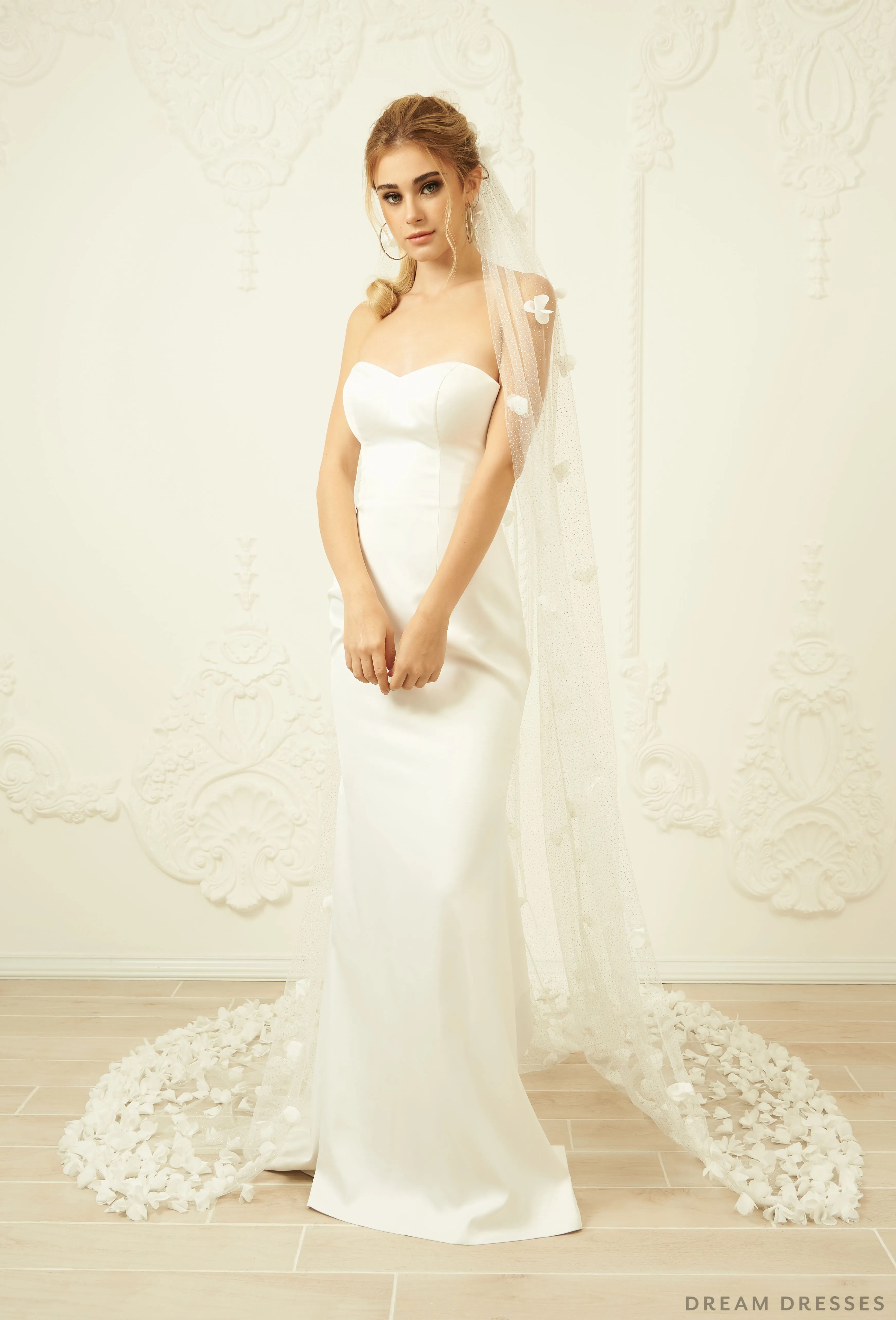 Cathedral 3D Floral Veil (#Enrica)
