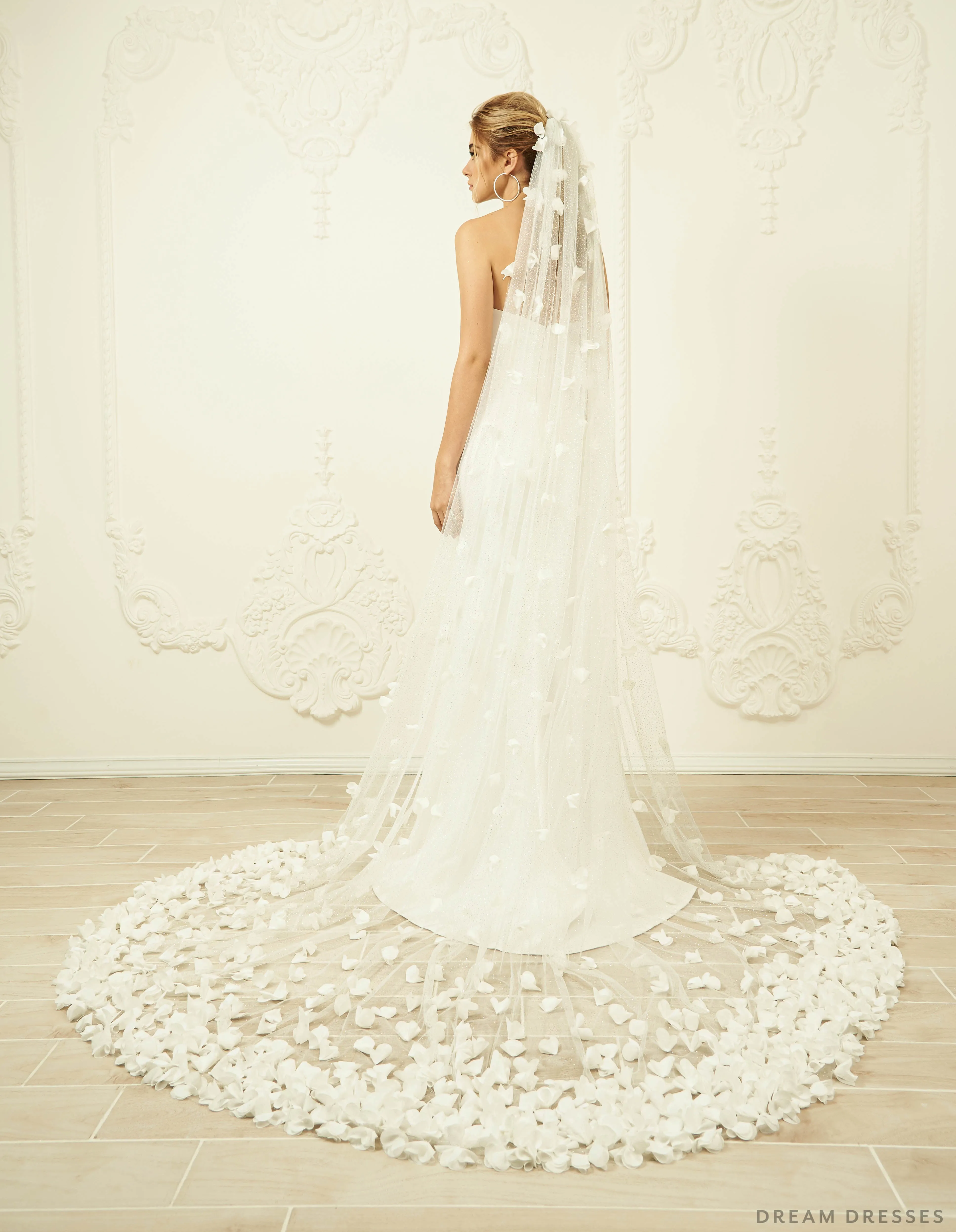 Cathedral 3D Floral Veil (#Enrica)
