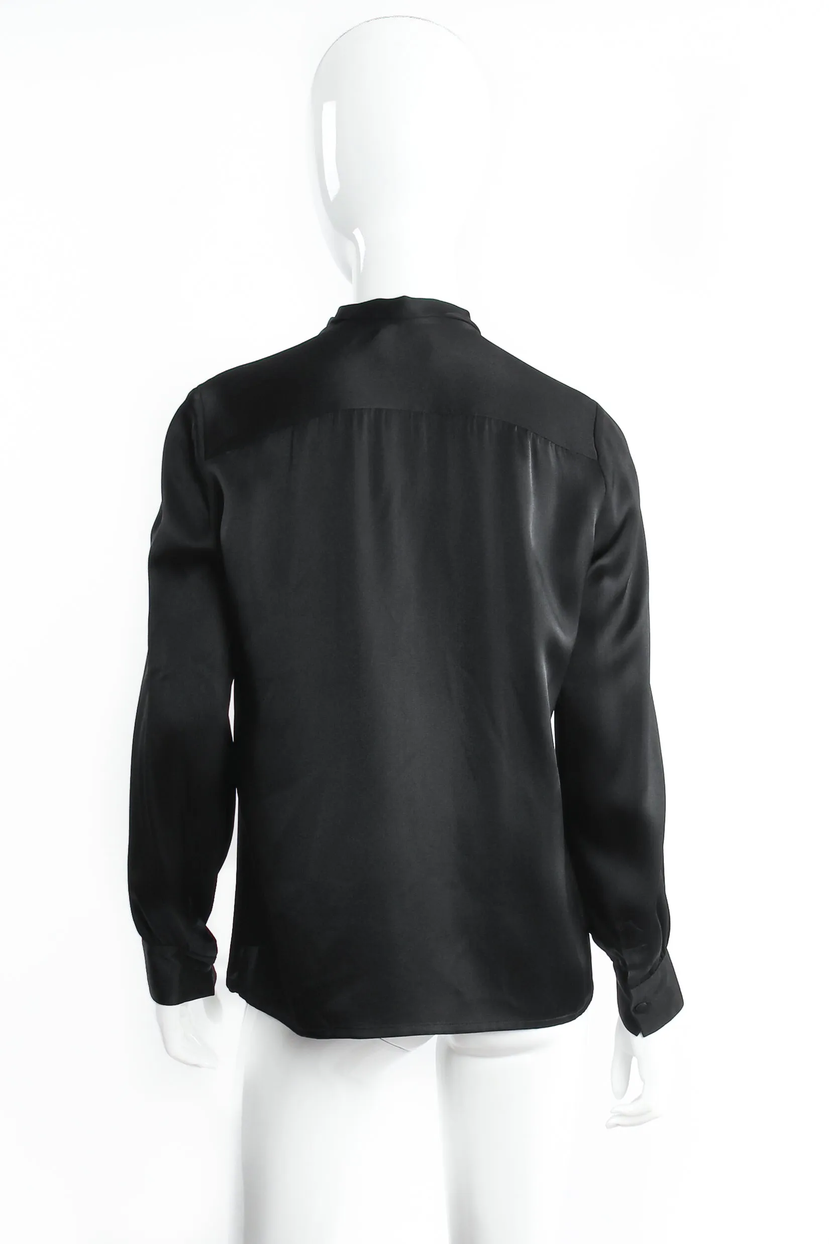 CC Pocket Tie Neck Blouse