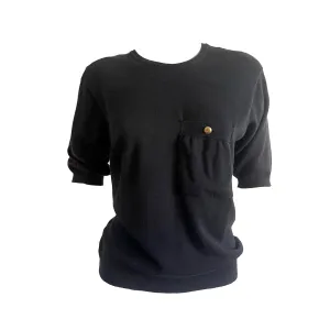 Chanel Black Knit Top