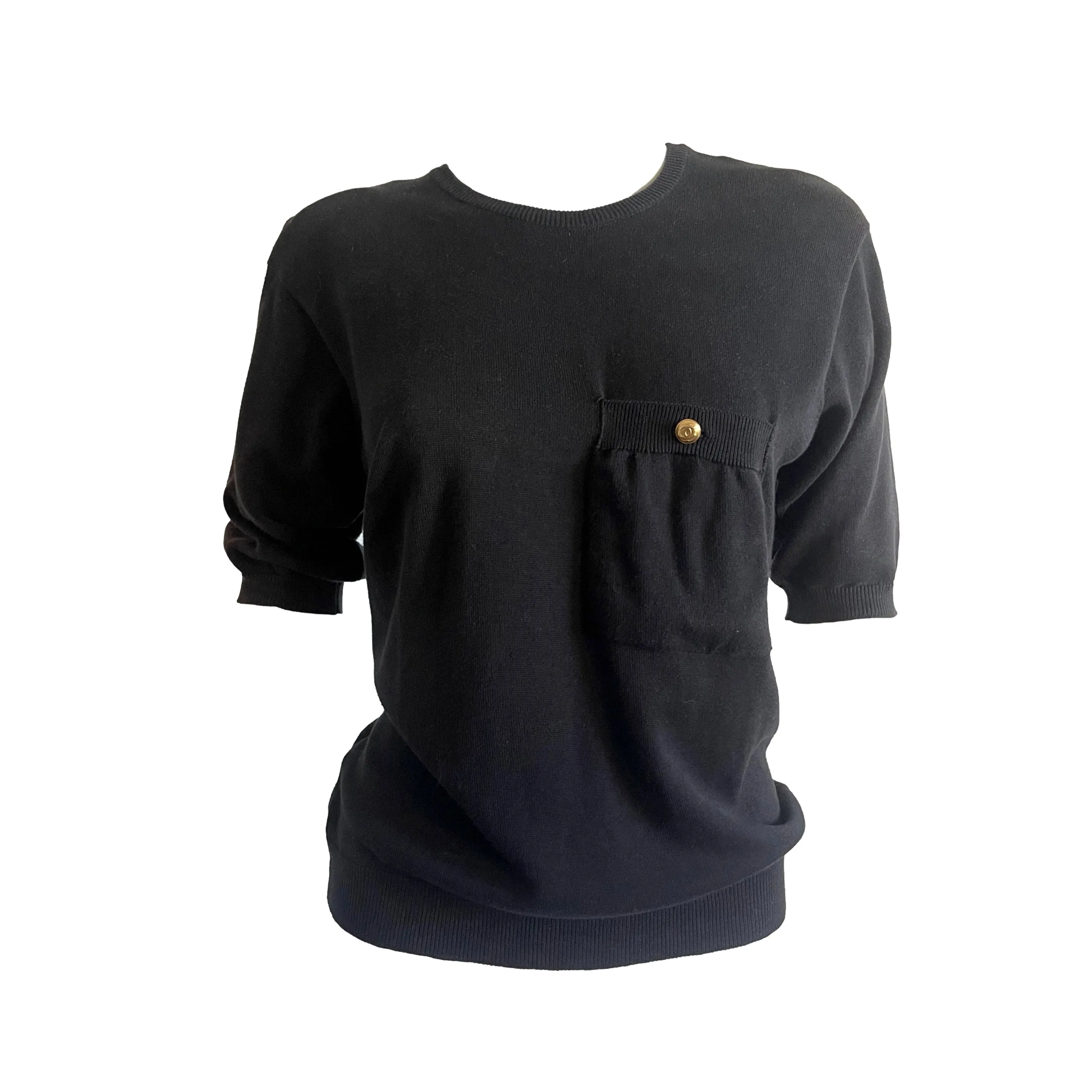 Chanel Black Knit Top