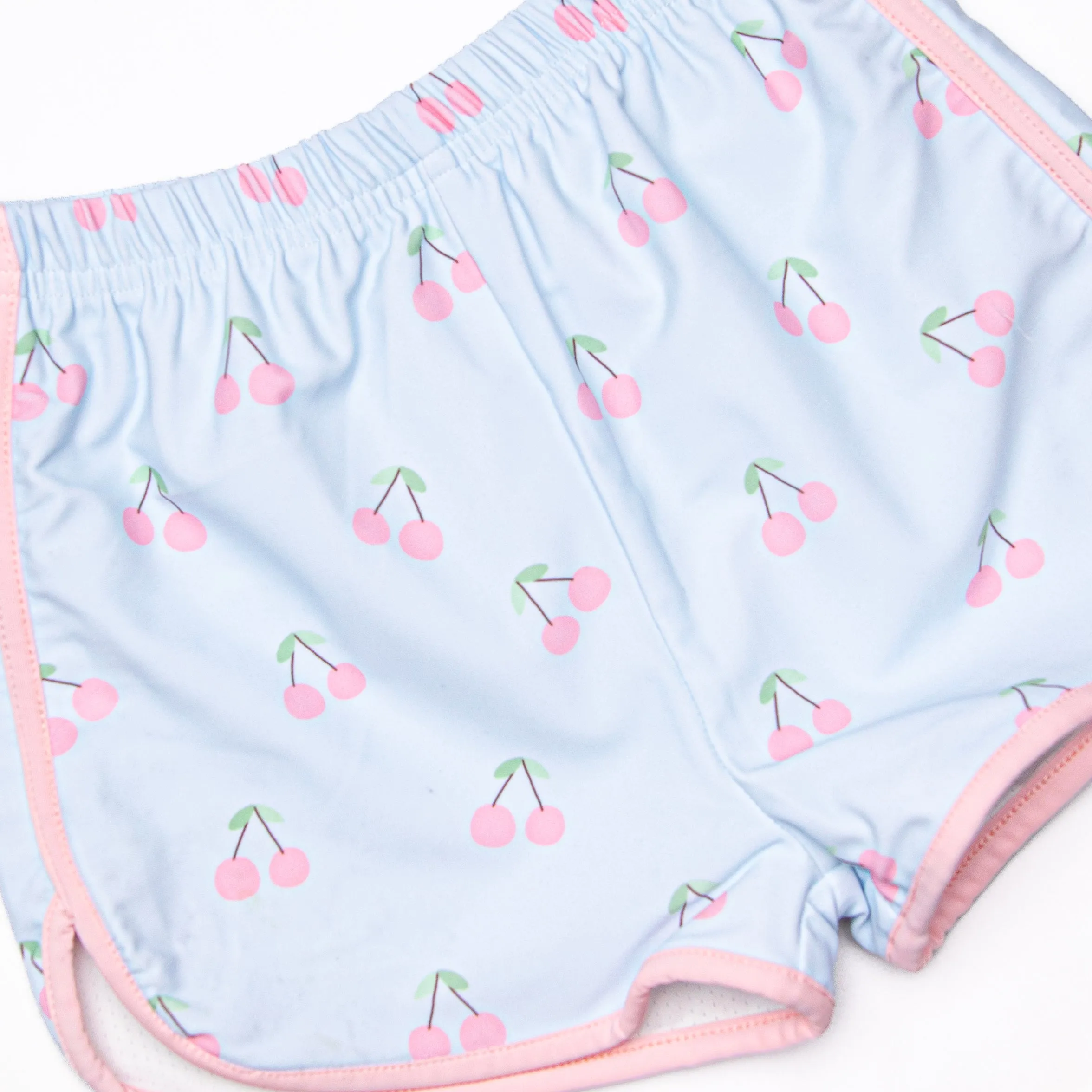 Cherry Fun Racerback Short Set, Pink
