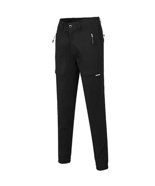 CHUCUCHU Corduroy Jogger Pants - Black