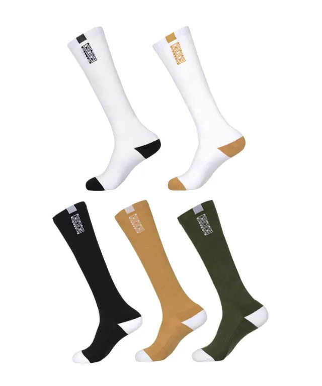 CHUCUCHU Lettering Knee Socks