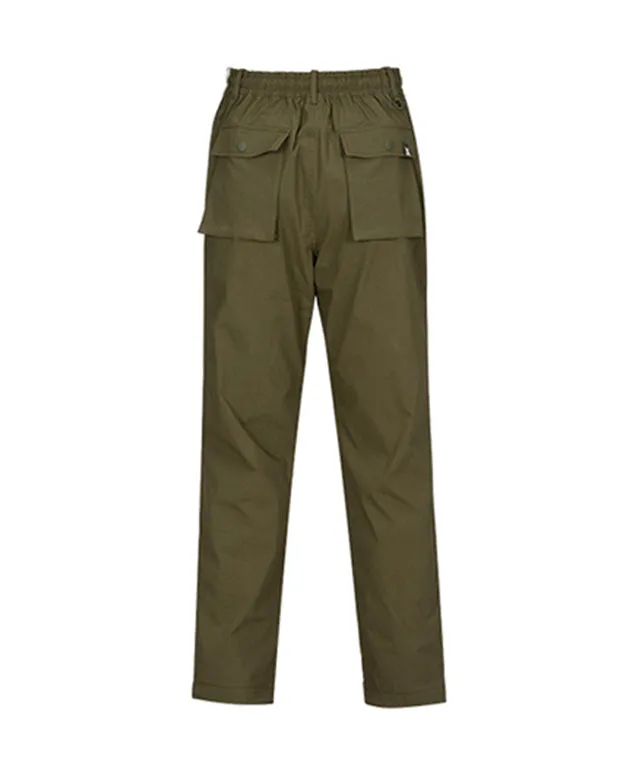 CHUCUCHU Women's Color Point Pants - Khaki