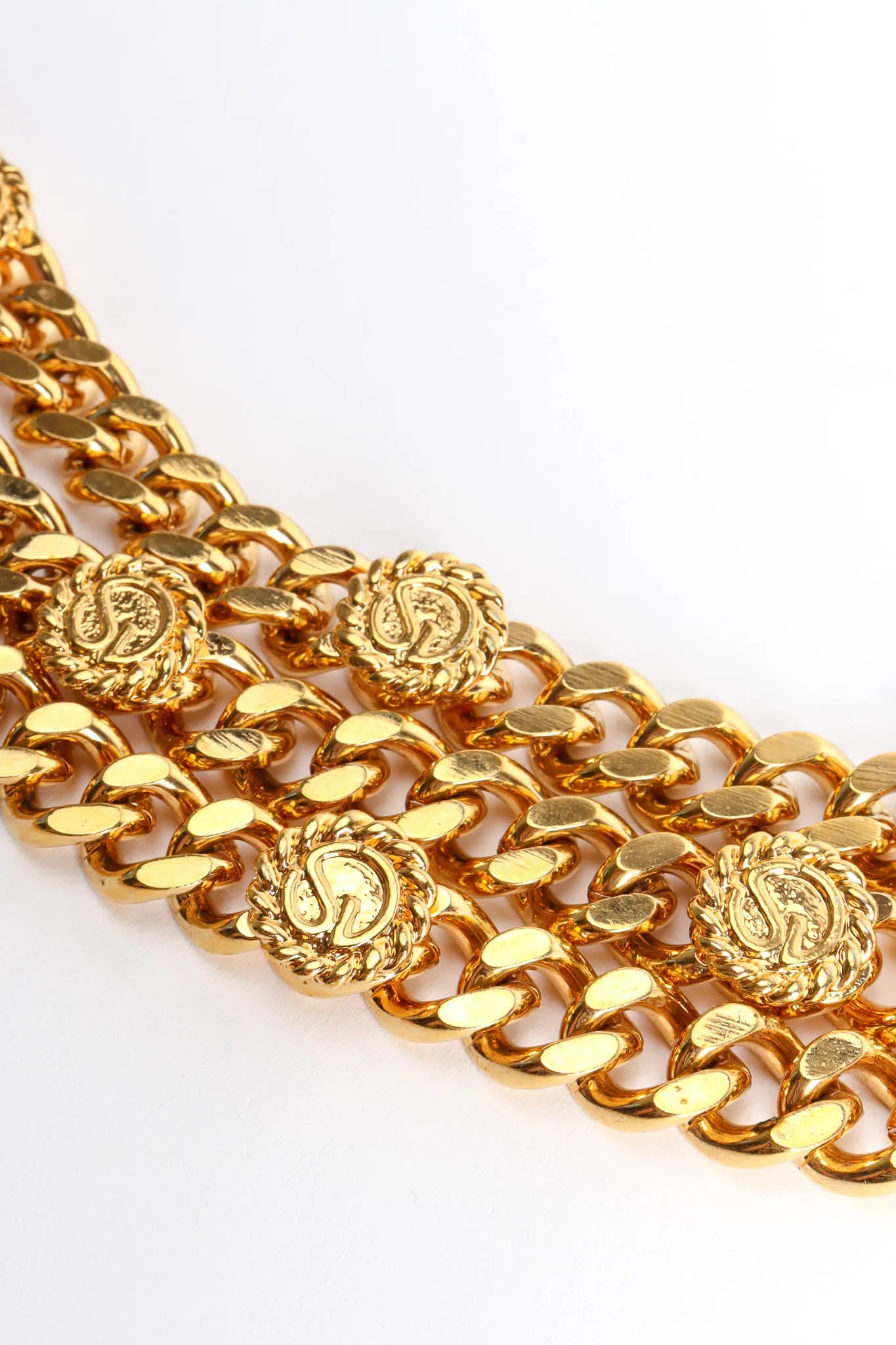 Chunky Triple-Strand Chain Belt IV