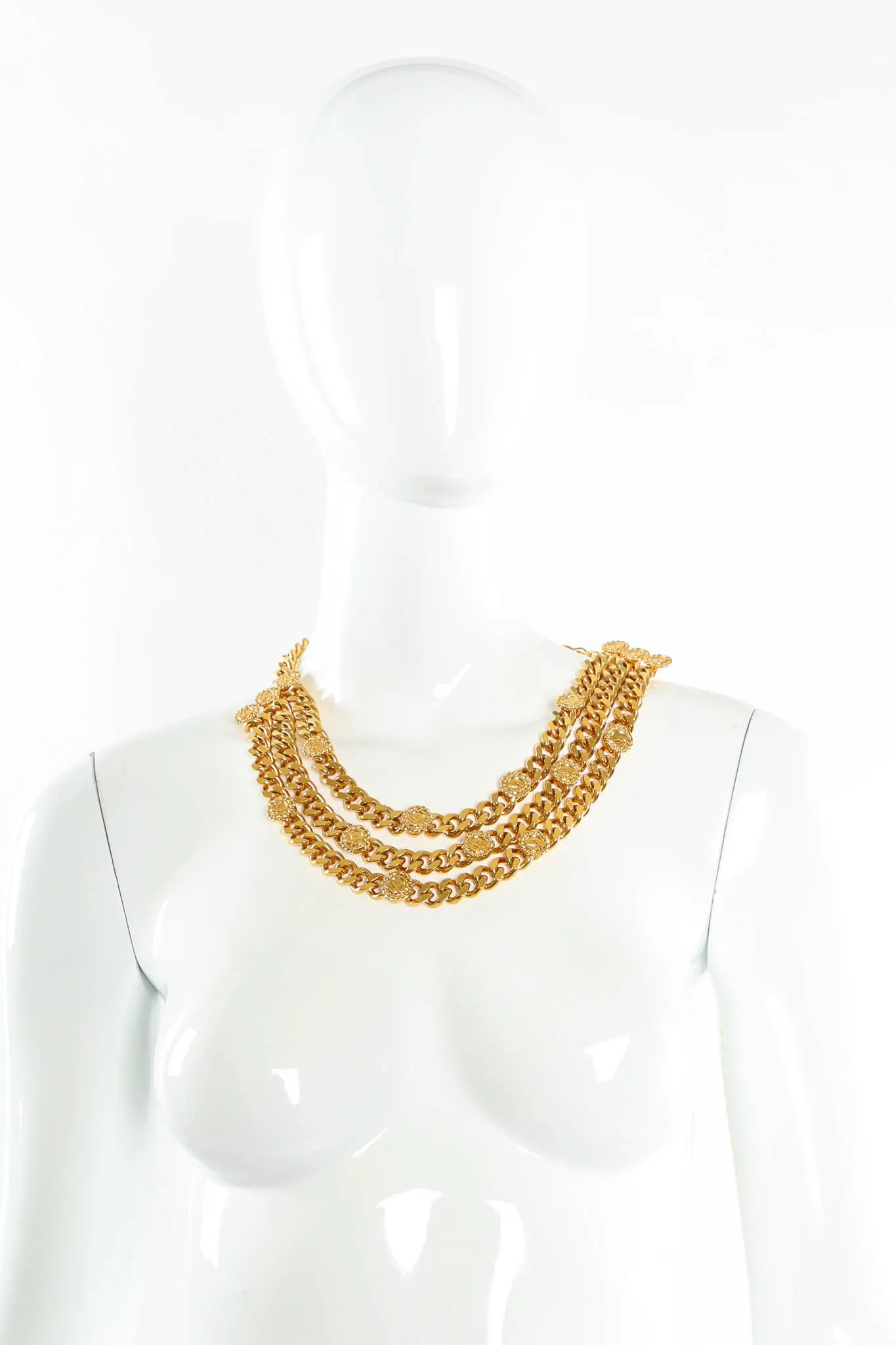 Chunky Triple-Strand Chain Belt IV