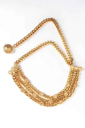 Chunky Triple-Strand Chain Belt IV