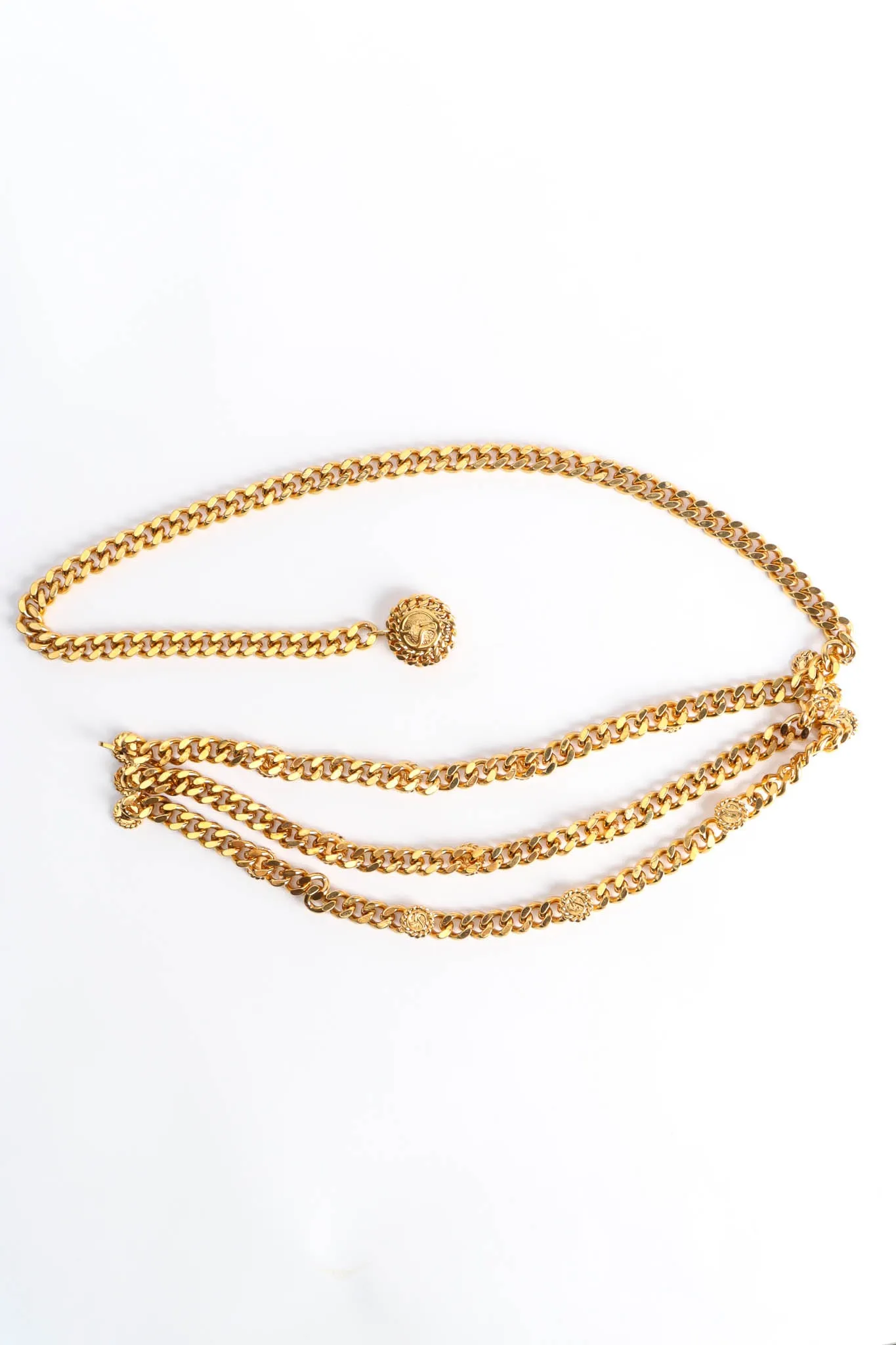 Chunky Triple-Strand Chain Belt IV