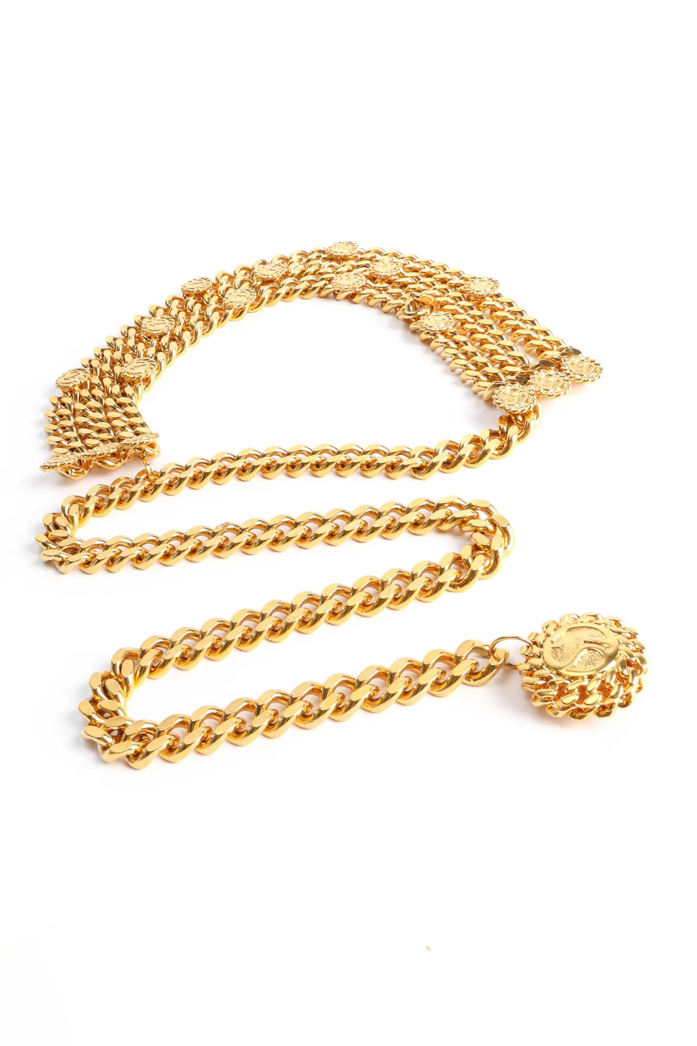 Chunky Triple-Strand Chain Belt IV