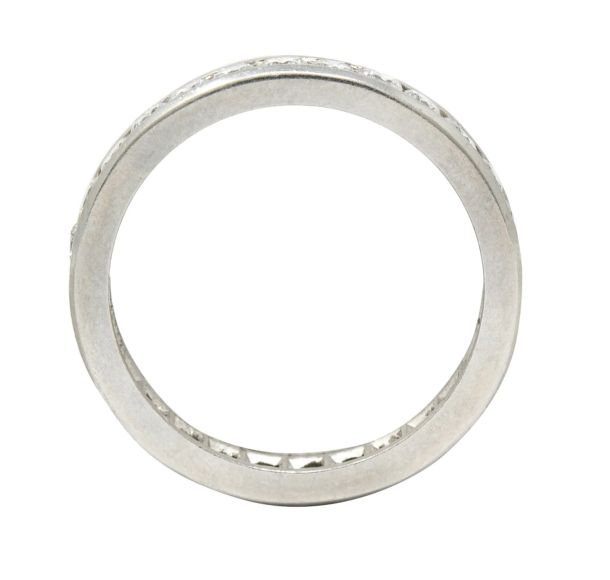 Classic 1.50 CTW Diamond Platinum Channel Eternity Band Ring