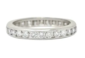 Classic 1.50 CTW Diamond Platinum Channel Eternity Band Ring