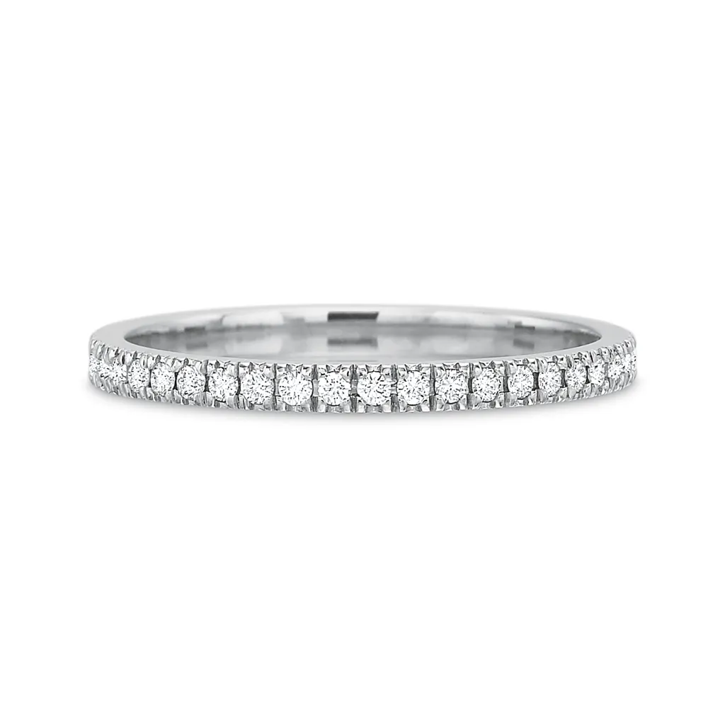 Classic Diamond Eternity Wedding Band- Light