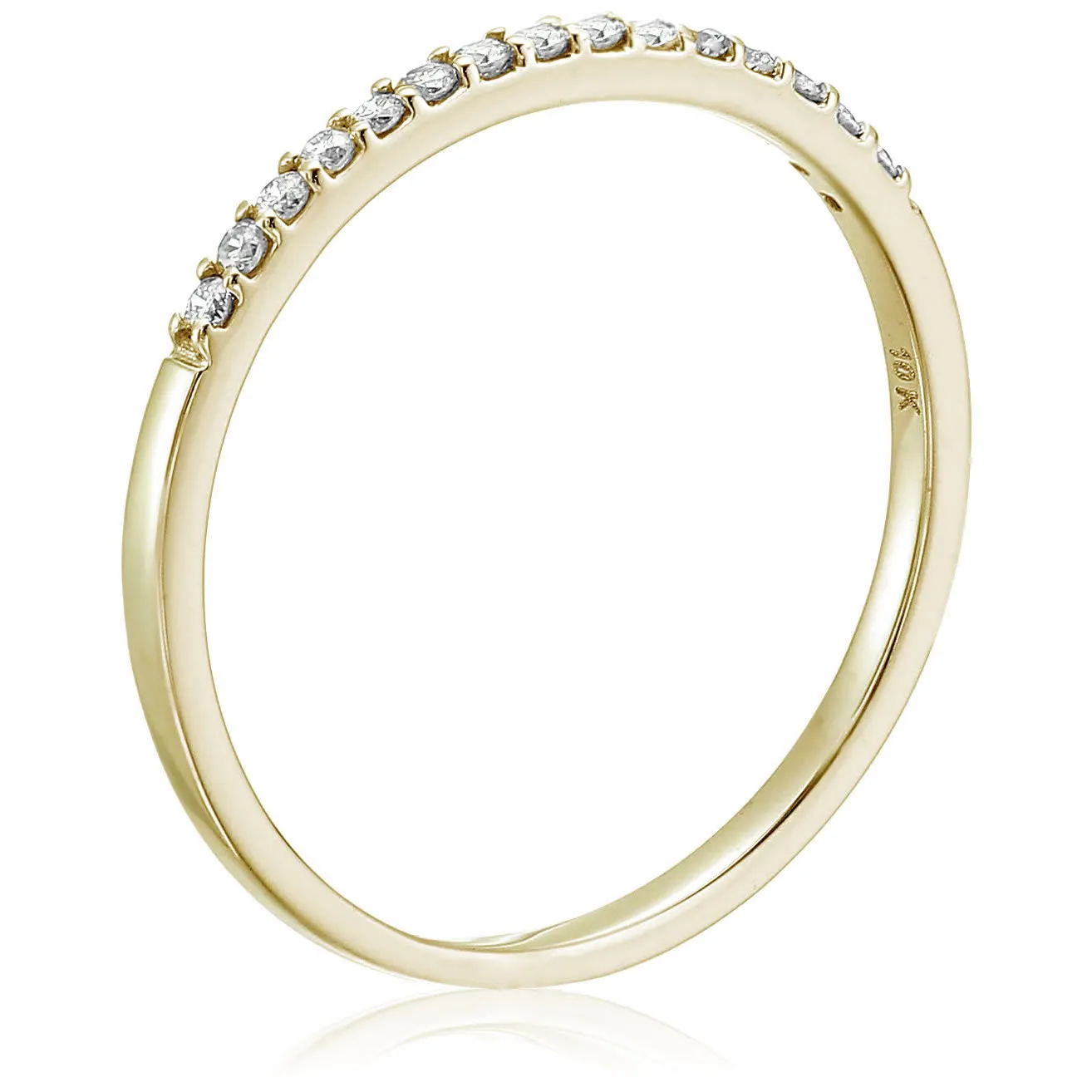 Classic Diamond Wedding Micro Pave Band