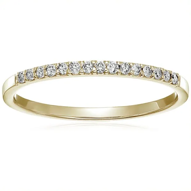 Classic Diamond Wedding Micro Pave Band