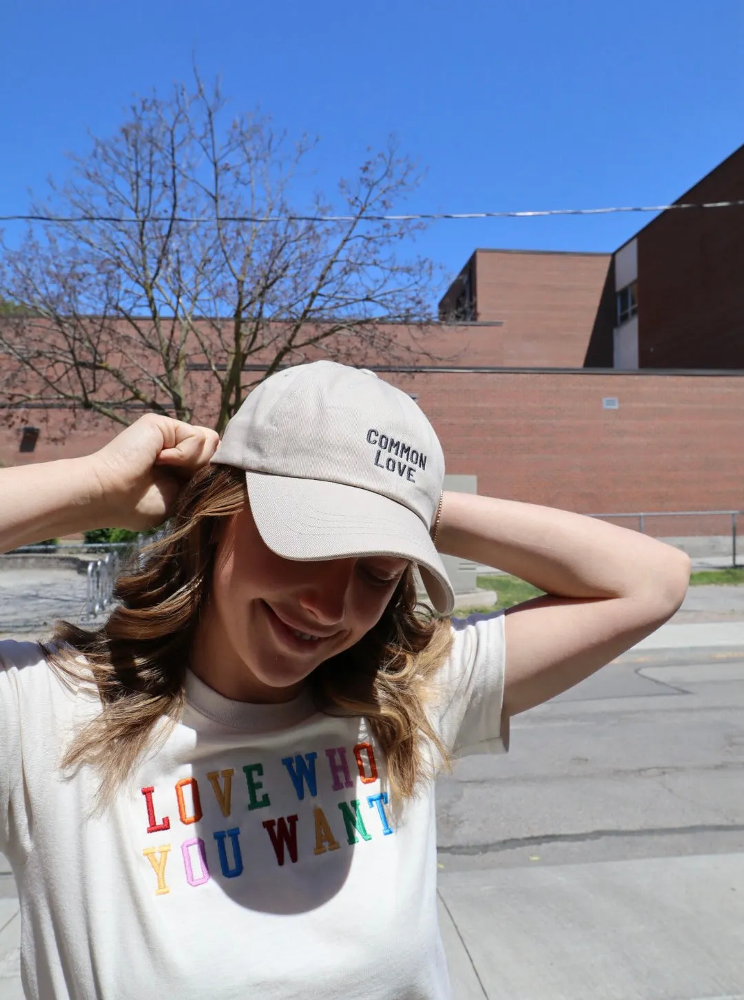 COMMON LOVE Dad Hat (Cream)