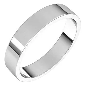 Continuum Sterling Silver 4 mm Flat Band Size 8.5