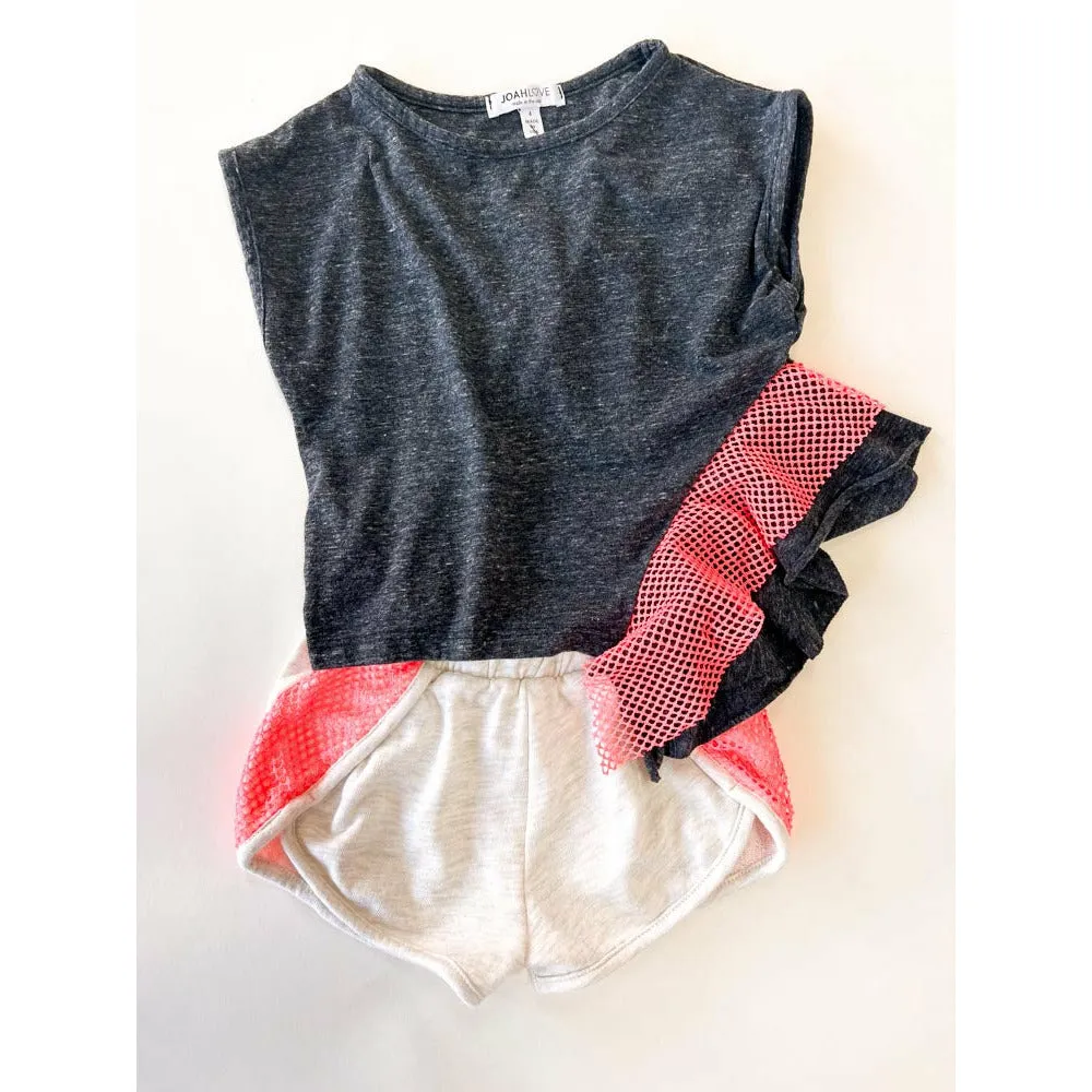 Court Shorts | Oatmeal Coral
