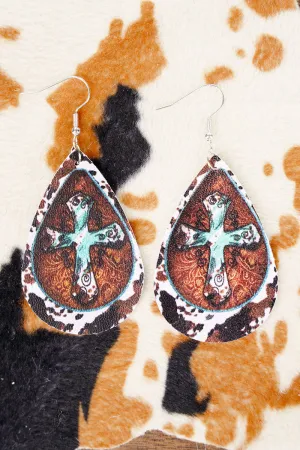Crystal Avenue Turquoise Teardrop Earrings