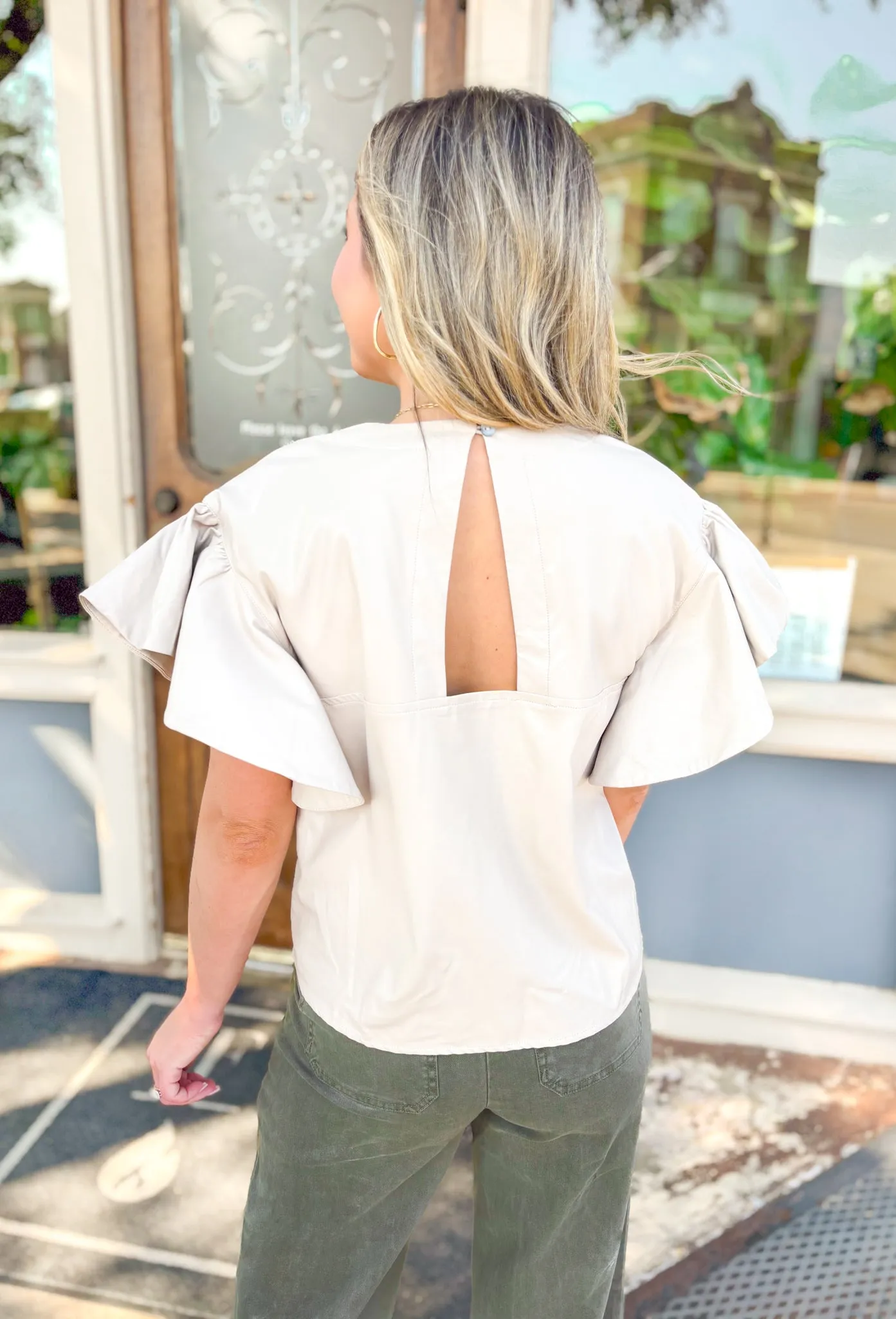 Daphne Faux Leather Top